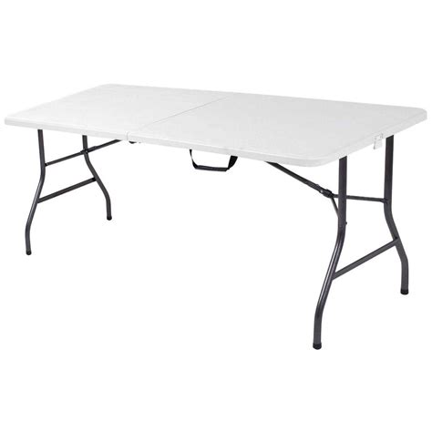 home depot white folding table|white foldable table dimensions.